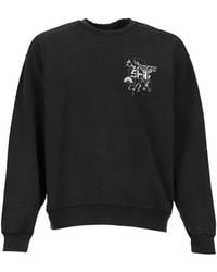 SHT - Graphic-Print Washed Sweatshirt - Lyst