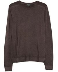 AROVESCIO - Ribbed-Trim Sweater - Lyst