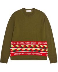 Comme des Garçons - Trui Met Gestreept Vlak - Lyst