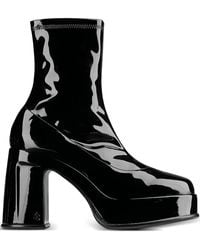 Jimmy Choo - Hadi 100 Patent-Leather Ankle Boots - Lyst