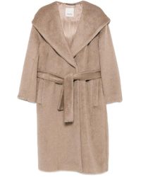 Max Mara - フーデッド ベルテッドコート - Lyst