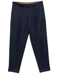 Berwich - Chiaia Pleated Cuffed Trousers - Lyst