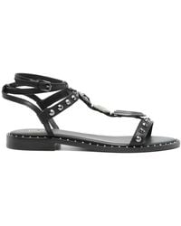 Ash - Calf Sandals With Studs - Lyst