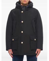 Woolrich - Abrigo Con Capucha Y Botones - Lyst