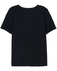Issey Miyake - Pleated Short-sleeve T-shirt - Lyst