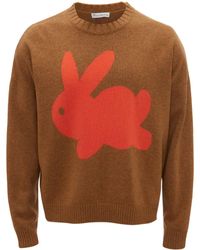JW Anderson - Maglione Con Stampa Coniglio - Lyst