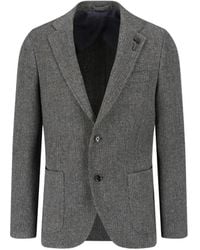 Lardini - X Sugar Herringbone-Knit Notch-Lapel Jacket - Lyst