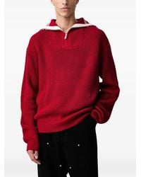 Filling Pieces - Quarter-Zip Ribbed Sweater - Lyst