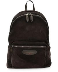 Santoni - Suede Backpack - Lyst