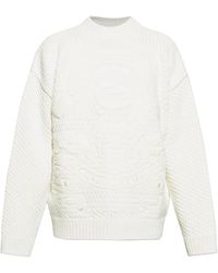 Lacoste - Embossed Crew-Neck Sweater - Lyst