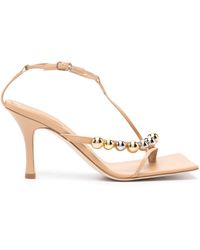 A.W.A.K.E. MODE - 95mm Stud Leather Sandals - Lyst