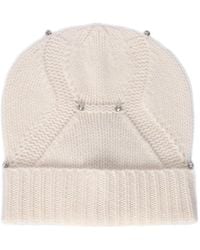 Kangra - Crystal-Embellished Wool Beanie Hat - Lyst