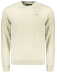 Napapijri - Logo-Detail Crew-Neck Sweater - Lyst