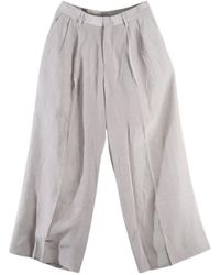 ERL - Pleated Wide-Leg Trousers - Lyst
