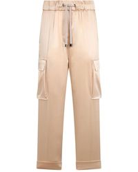 Peserico - Satin Cargo Pants - Lyst