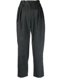 IRO - Pinstripe Cropped Tapered Trousers - Lyst
