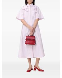 Moschino - Robe-Chemise À Détail De Nœud Et Coupe Mi-Longue - Lyst