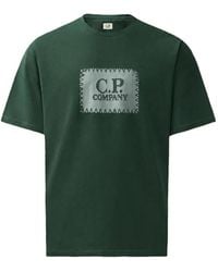 C.P. Company - 30/1 Jersey Short-Sleeve Logo-Label T-Shirt - Lyst