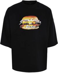 Tee Library - Burger Print T-Shirt - Lyst
