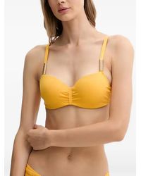Chantelle - Icon Ruched-Detail Bikini Top - Lyst