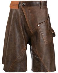 JW Anderson - Twisted Leather Shorts - Men's - Lambskin - Lyst