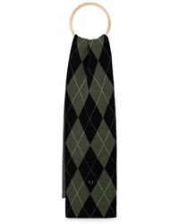 Fred Perry - Argyle Wool Scarf - Lyst