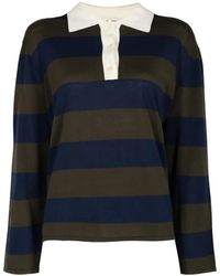 The Great - Academy Striped Polo Top - Lyst