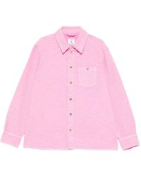 CASABLANCA - Logo-Pattern Denim Shirt - Lyst