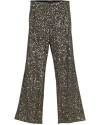 Luisa Cerano - Sequinned Flared Trousers - Lyst
