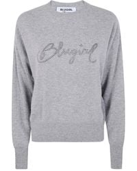 Blugirl Blumarine - Crystal-Embellished Sweater - Lyst