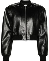 Frankie Shop - Micky Faux-leather Bomber Jacket - Women's - Polyester/polyurethane - Lyst