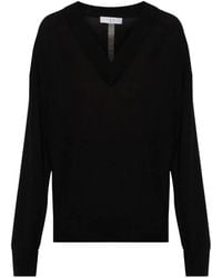 IRO - Imagine Ladder-Stitch V-Neck Sweater - Lyst