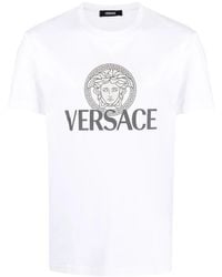 Versace - T-Shirt Medusa À Logo Imprimé - Lyst