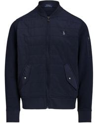 Polo Ralph Lauren - Panel-Design Zip-Fastening Bomber Jacket - Lyst