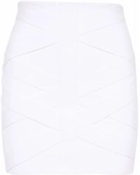 Balmain - High Waist Mini-Rok - Lyst