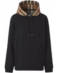Burberry - Sudadera con capucha y motivo a cuadros - Lyst