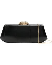 Giuseppe Zanotti - Eve Hammered-Dome Clasp Clutch Bag - Lyst