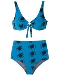 Amir Slama - Índio Print High Waisted Bikini Set - Lyst