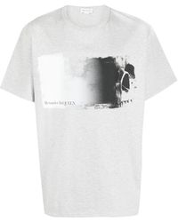 Alexander McQueen - T-shirt Met Print - Lyst