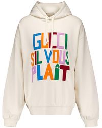 Gucci - Hoodie Met Logopatch - Lyst