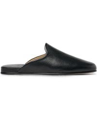 SCAROSSO - Atlas Rravel Leather Slippers - Lyst