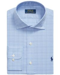 Polo Ralph Lauren - Check-Pattern Logo-Embroidered Shirt - Lyst