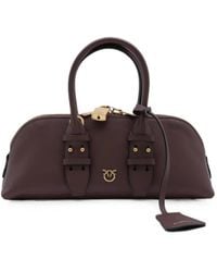 Pinko - Small Escape Leather Shoulder Bag - Lyst