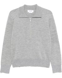 Thom Browne - 4-Bar Poloshirt Mit Reißverschluss - Lyst