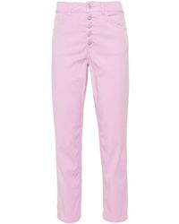 Dondup - Koons Cropped Straight-leg Trousers - Lyst