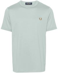 Fred Perry - Camiseta con logo bordado - Lyst