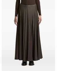 Peserico - Pleated A-Line Maxi Skirt - Lyst