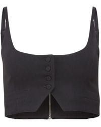 Fleur du Mal - Maxwell Button-Fastening Vest - Lyst