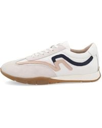 Frau - Suede-Panelled Sneakers - Lyst