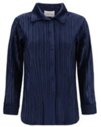 GONGDID DESIGN - Plissé-Effect Long-Sleeve Shirt - Lyst